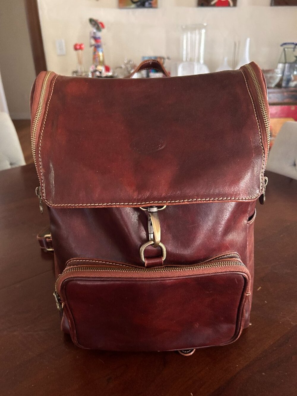 Gruppo Georgio Italian Leather Backpack